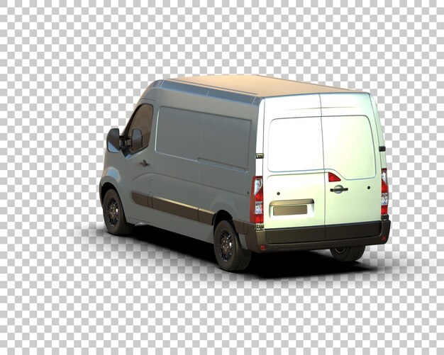 PSD vrachtwagen geïsoleerd op de achtergrond 3d-rendering illustratie