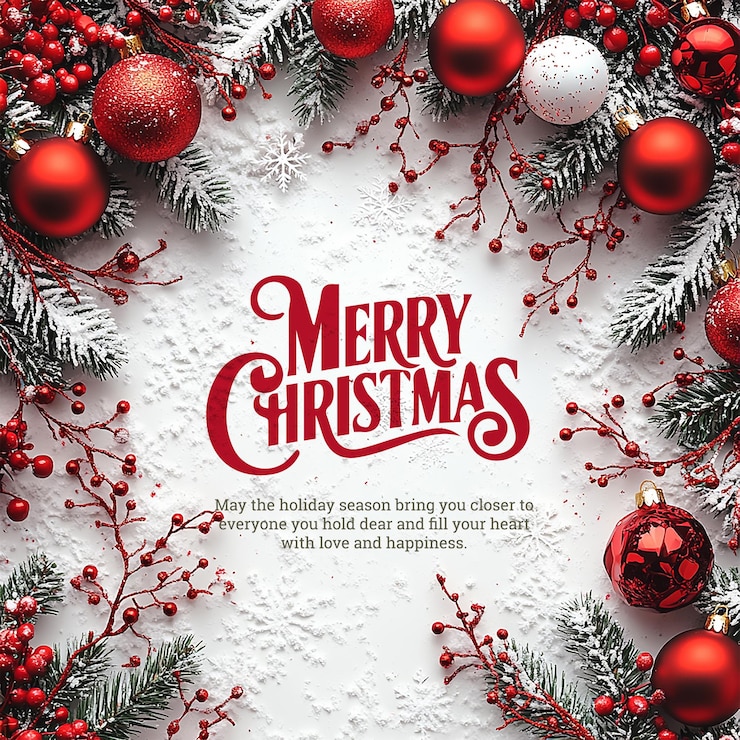 PSD vrolijke kerstposterontwerp