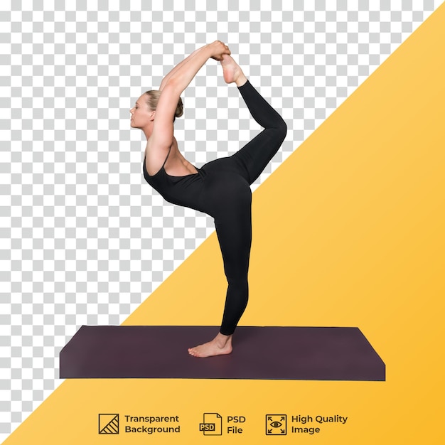 Vrouw die yoga beoefent
