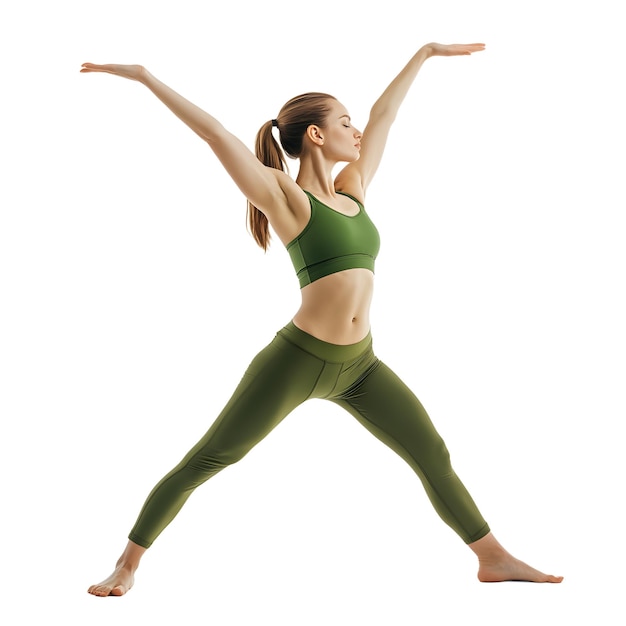 Vrouw doet een yoga-houding