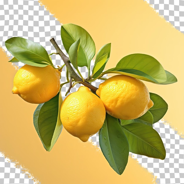 PSD vrouwelijke cultivar citrus citron bekend als siracusa citron of limone di siracusa igp