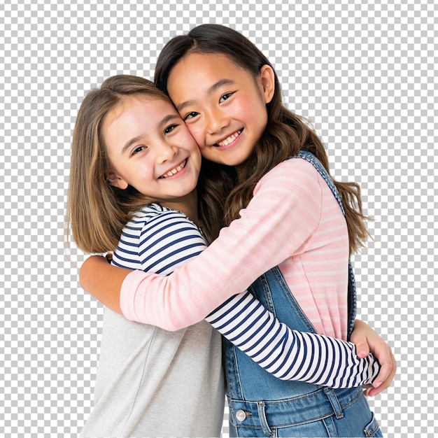 Vrouwen die elkaar knuffelen.
