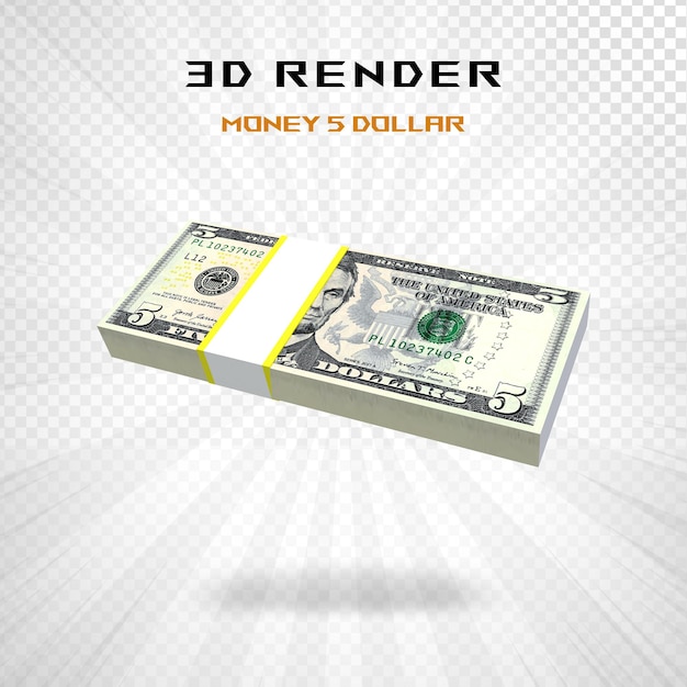 PSD vs 100 dollar valuta 3d-rendering