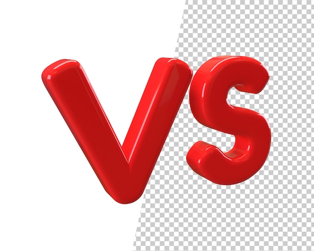 PSD vs red text 3d render