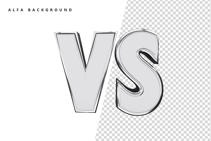 PSD vs srebrna czcionka z renderowaniem 3d