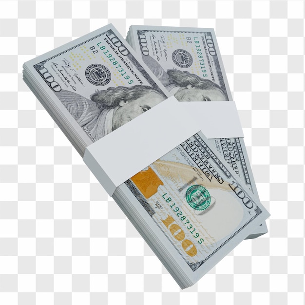 VS-valuta Dollar 100: stapel Amerikaanse dollar VS-bankbiljet