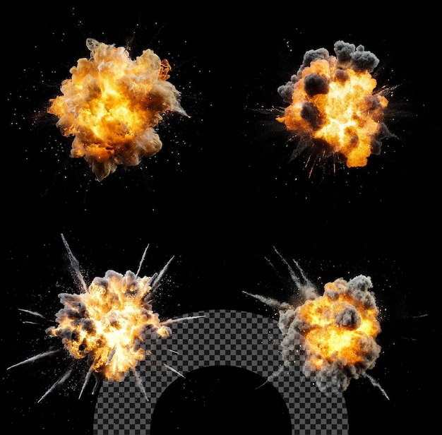 Vuurige explosies