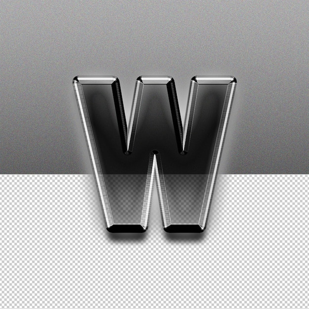 W 字母文本效果