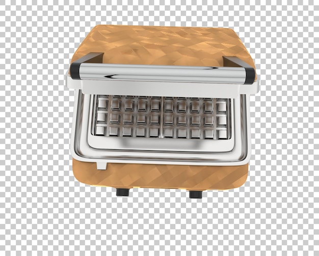 PSD wafelmaker geïsoleerd op achtergrond 3d-rendering illustratie