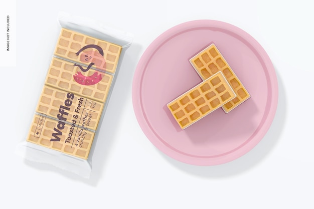 Wafelverpakkingen met een bordmodel