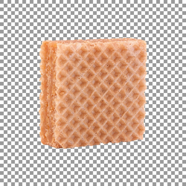 Wafer piece isolated on transparent background