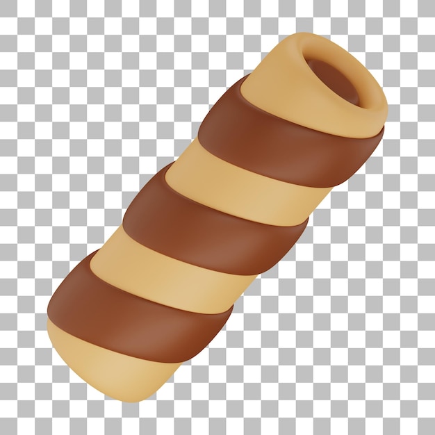 Wafer stick 3d illustration