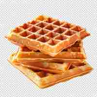 PSD waffle day isolated on transparent background