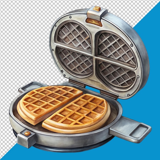 Waffle maker su sfondo trasparente