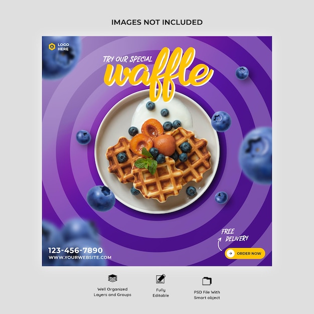 Waffle social media banner