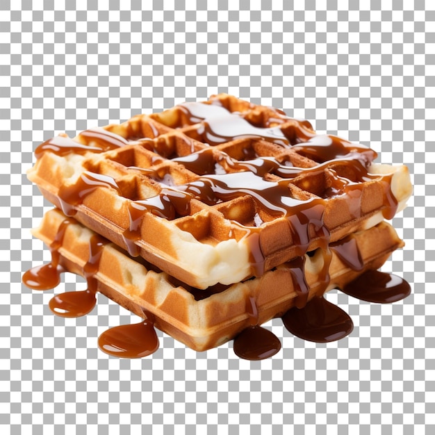 PSD waffle on transparent background