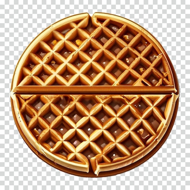 PSD waffles isolated on transparent background