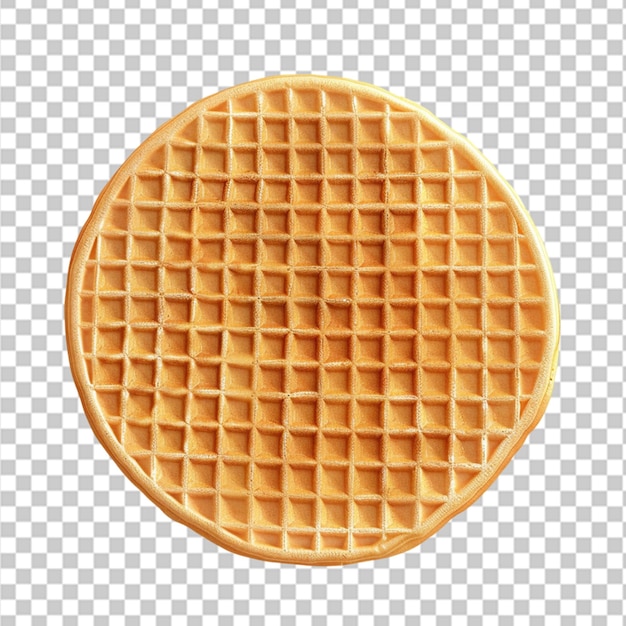 PSD waffles isolated on transparent background