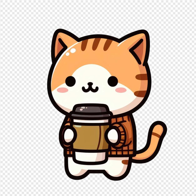 PSD waggish kitten png sticker