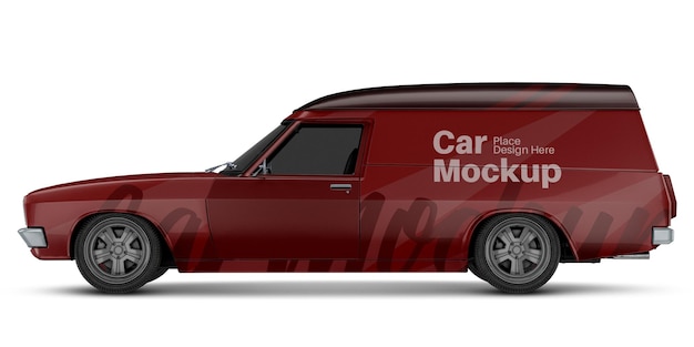 PSD wagon car mockup