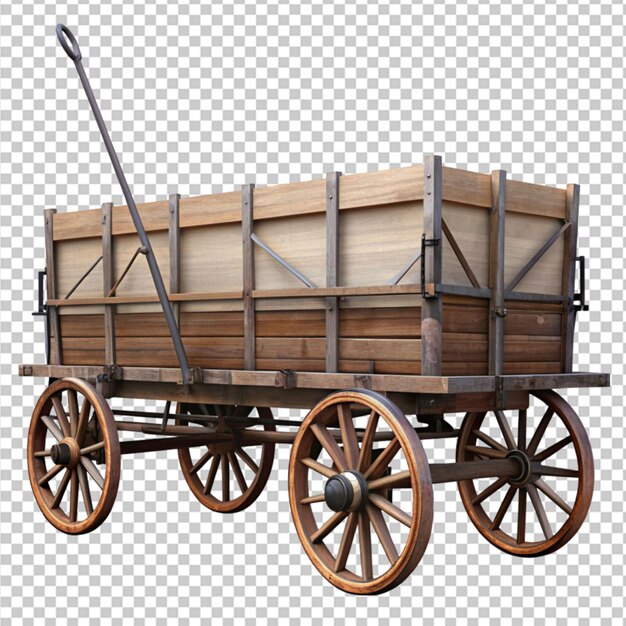 PSD wagon on transparent background