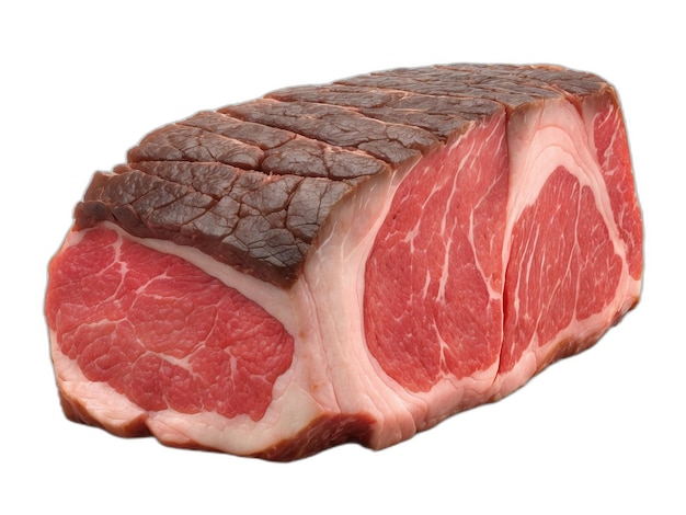 Wagyu rundvlees PSD op een witte achtergrond