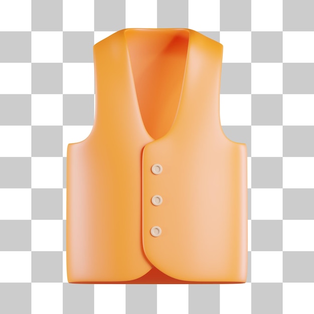 PSD gilet icona 3d