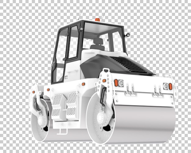 Walec drogowy na przezroczystym tle ilustracja renderowania 3d