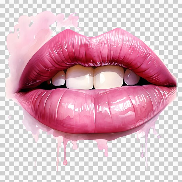 PSD walentynki lip izolowany klip transparentny png