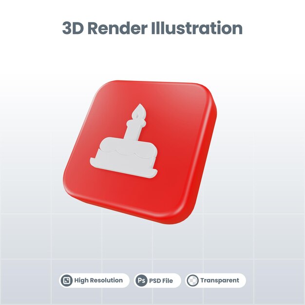 Walentynki renderowania 3D z ikoną telewizji dla aplikacji mobilnej UI UX Web Promocja w mediach społecznościowych