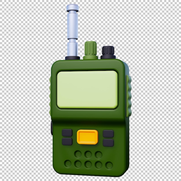 PSD walkie talkie 3d icon