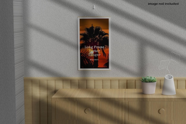 PSD wall art frame mockup