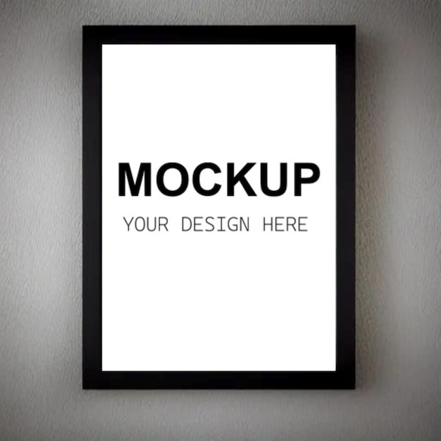 Wall art mockup for photo frame and wall art
