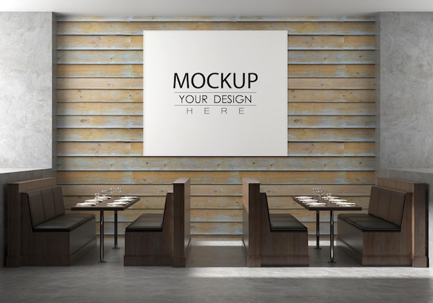 настенное искусство или фоторамка в гостиной Mockup