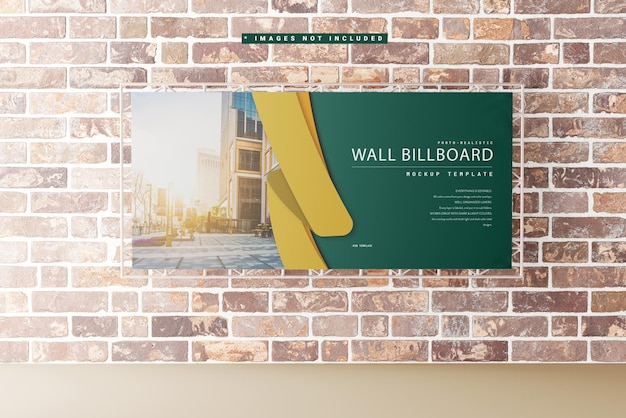 Wall Billboard Mockup