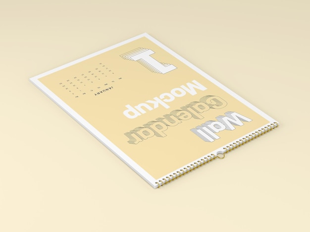 Wall Calendar Mockup