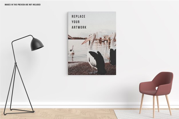 Wall Canvas Mockup