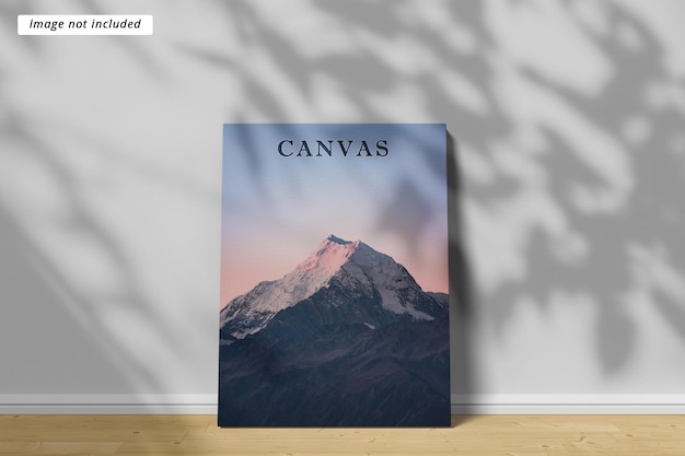 Wall canvas mockup