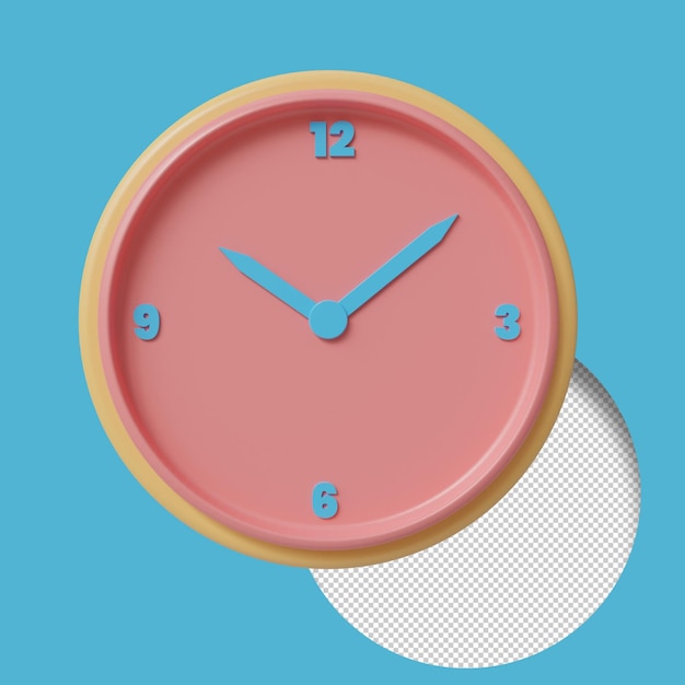 Wall clock 3d render