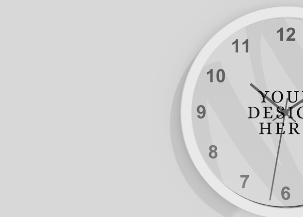 PSD 壁掛け時計のモックアップ