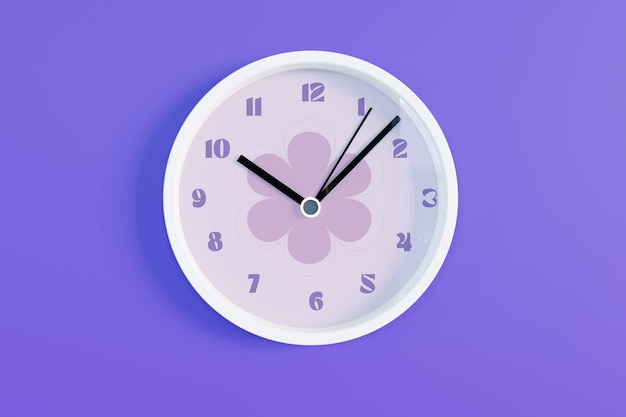 PSD wall clock mockup