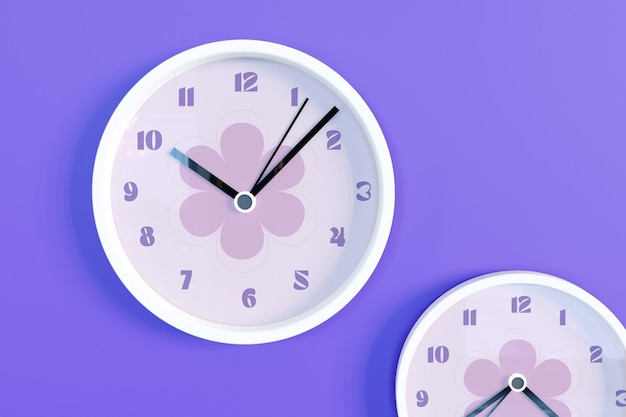 PSD wall clock mockup