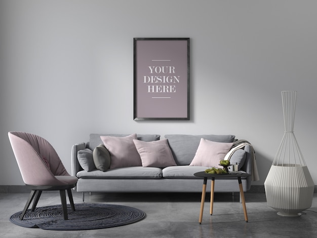 wall frame mockup