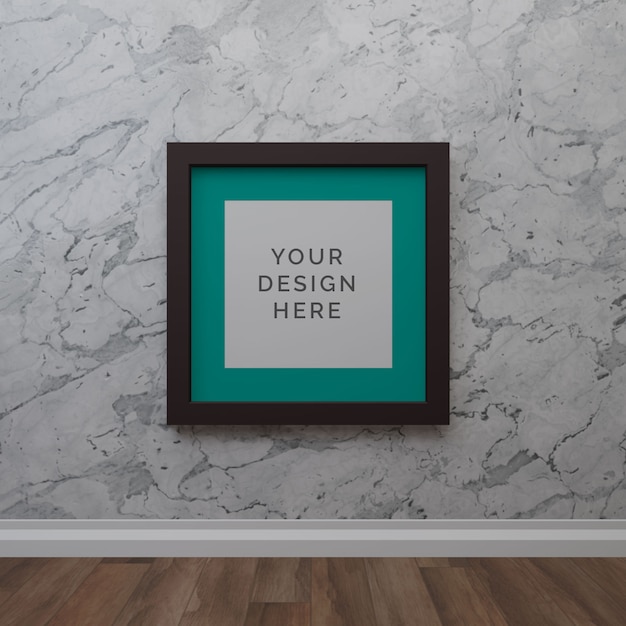 Wall frame mockup