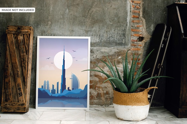 PSD wall hanging mockup