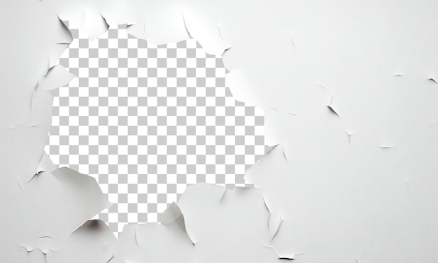 PSD wall hole isolated on transparent background png