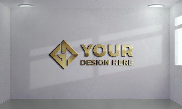 Wall Logo Mockup