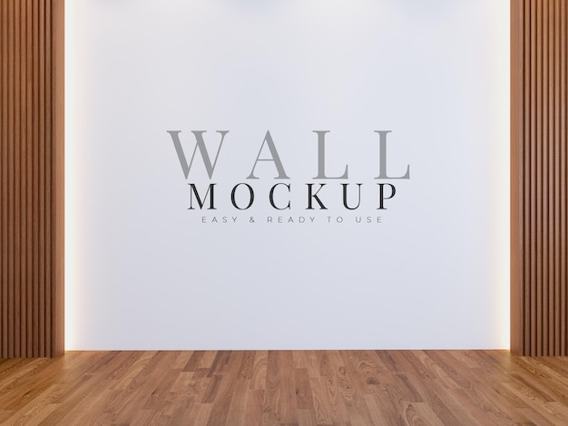 Wall mock up in modern interior designs with furniture and decoration