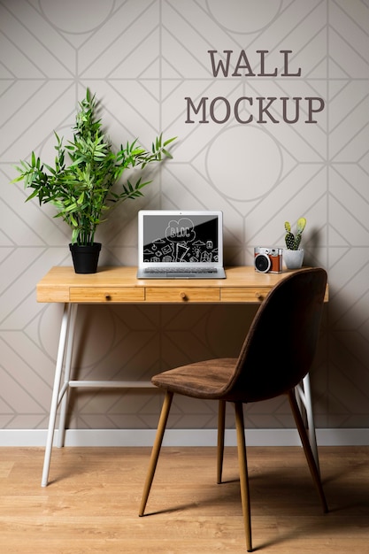 PSD wall mock-up in modern office