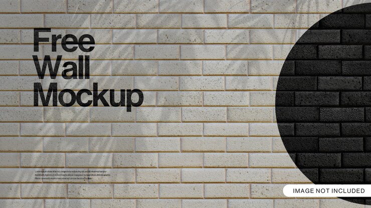 PSD wall mockup бесплатная загрузка